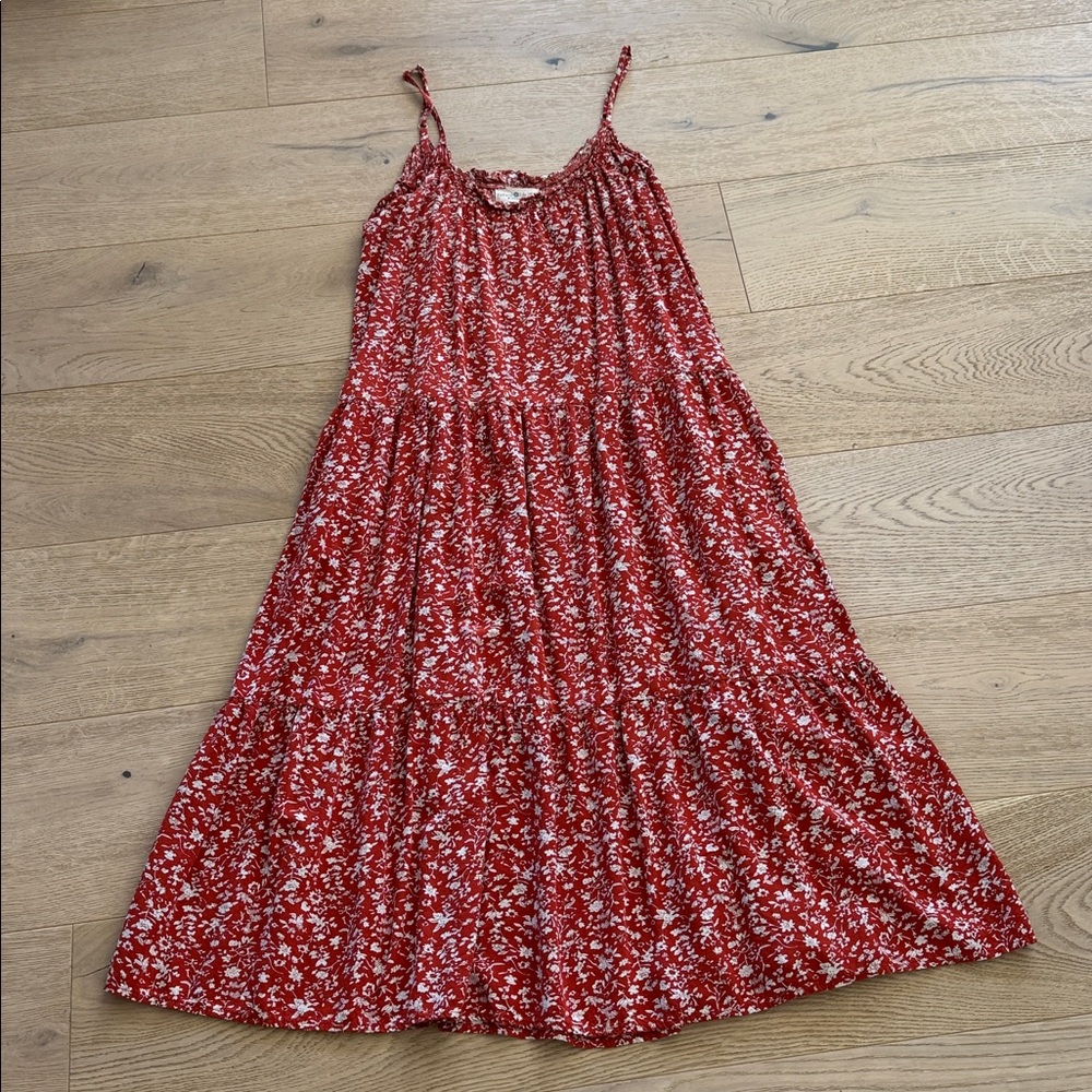 NATURAL LIFE Rust Floral Midi Dress - Picture 4 of 8